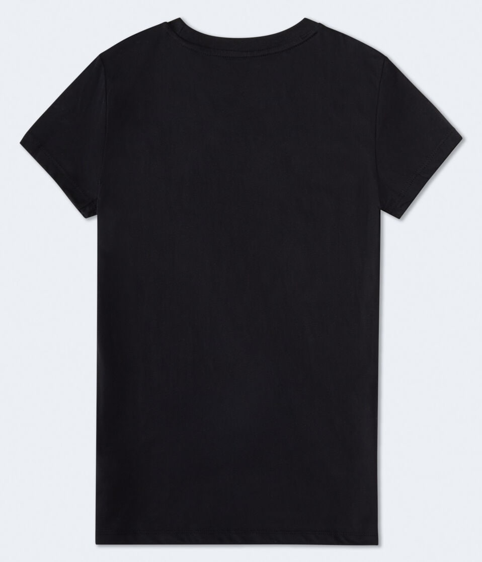 Aéropostale Aero Celestial Rose Graphic Tee Black Fox