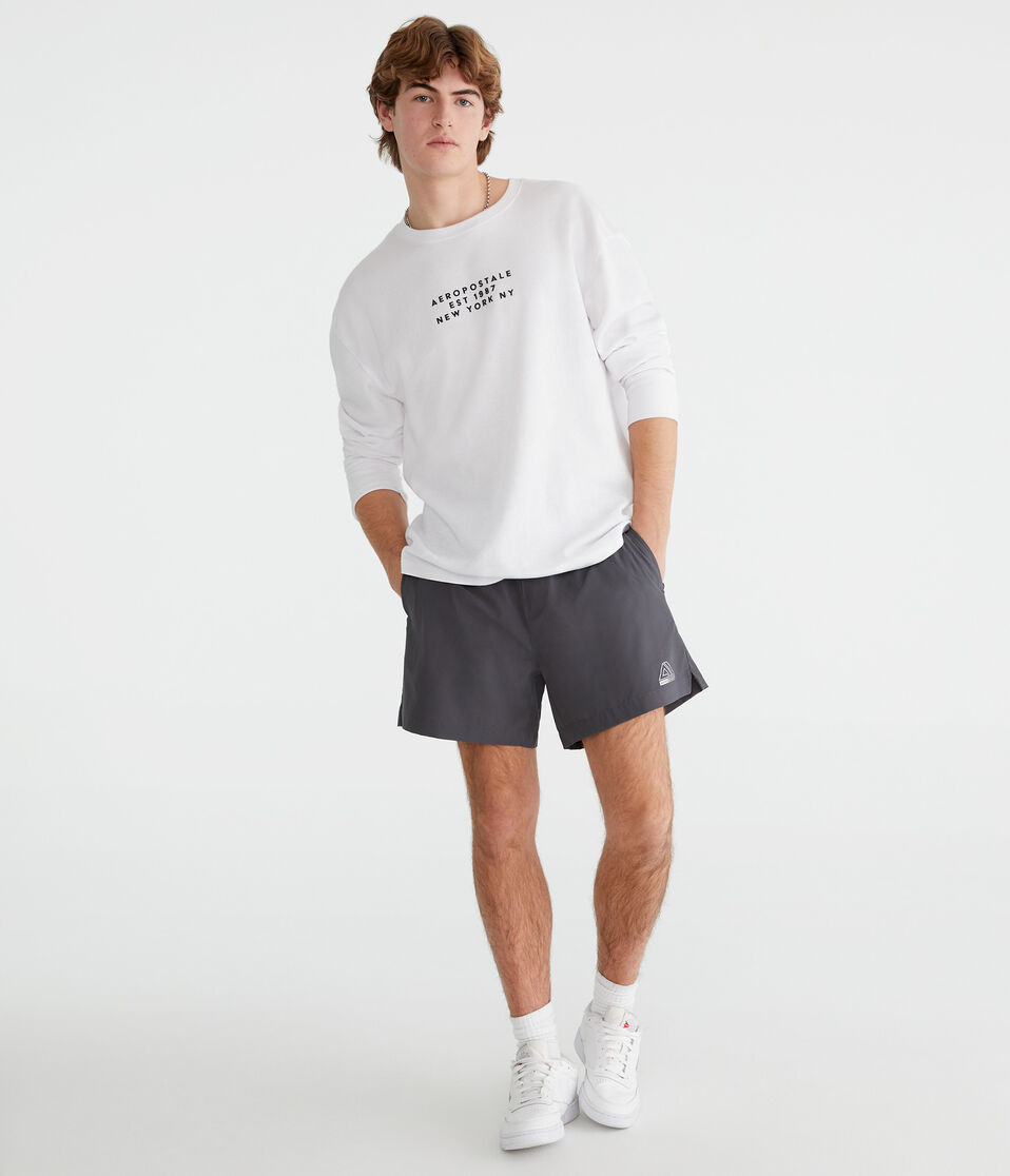 Aéropostale Aero MVMNT Hybrid Active Shorts 5.5" Stonewall
