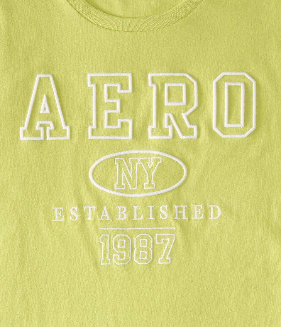 Aéropostale Aero NY 1987 Logo Graphic Tee Wild Lime