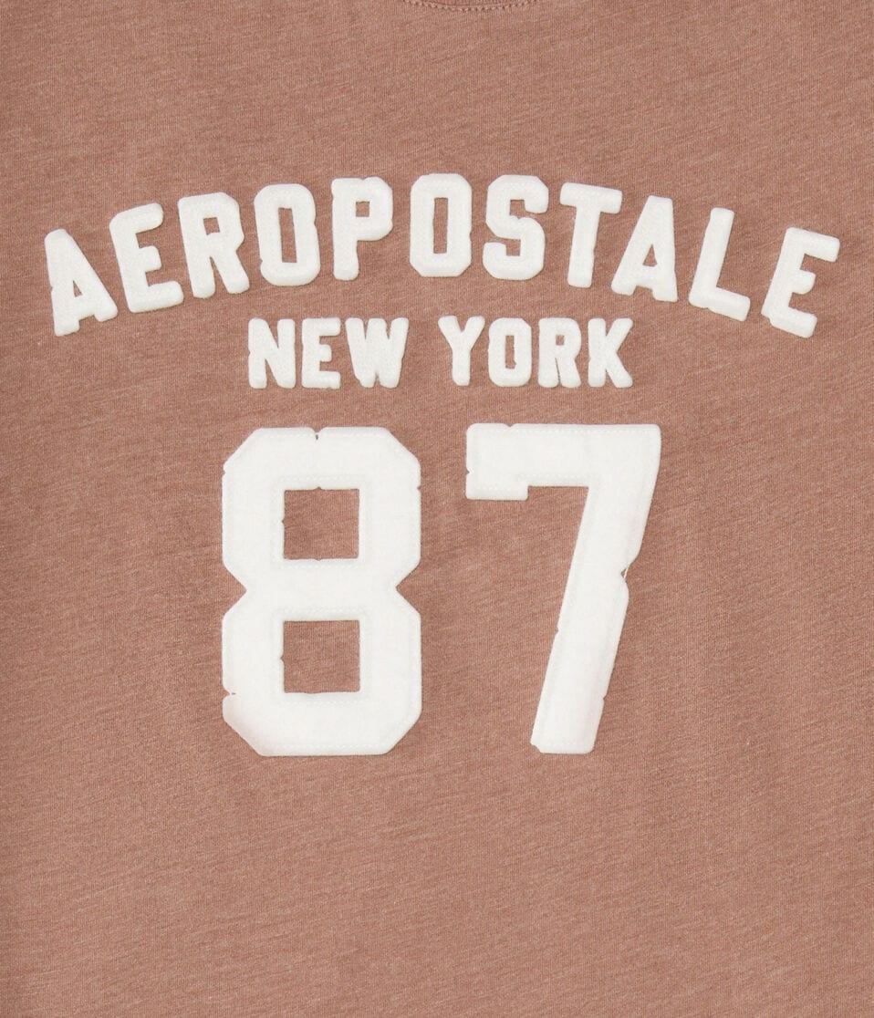 Aéropostale Aeropostale 87 Appliqué Graphic Tee Caramel Cafe