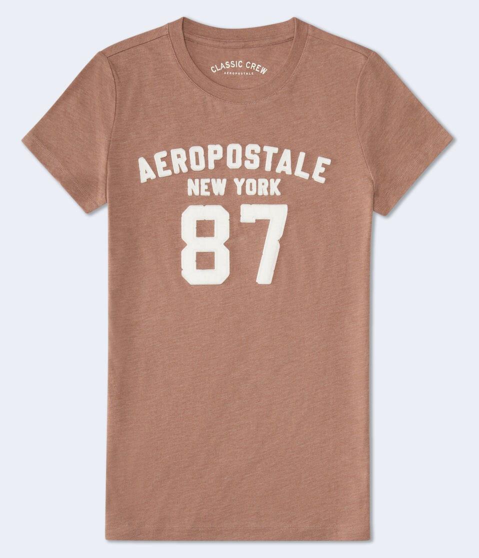 aéropostale Aeropostale 87 Appliqué Graphic Tee caramel cafe