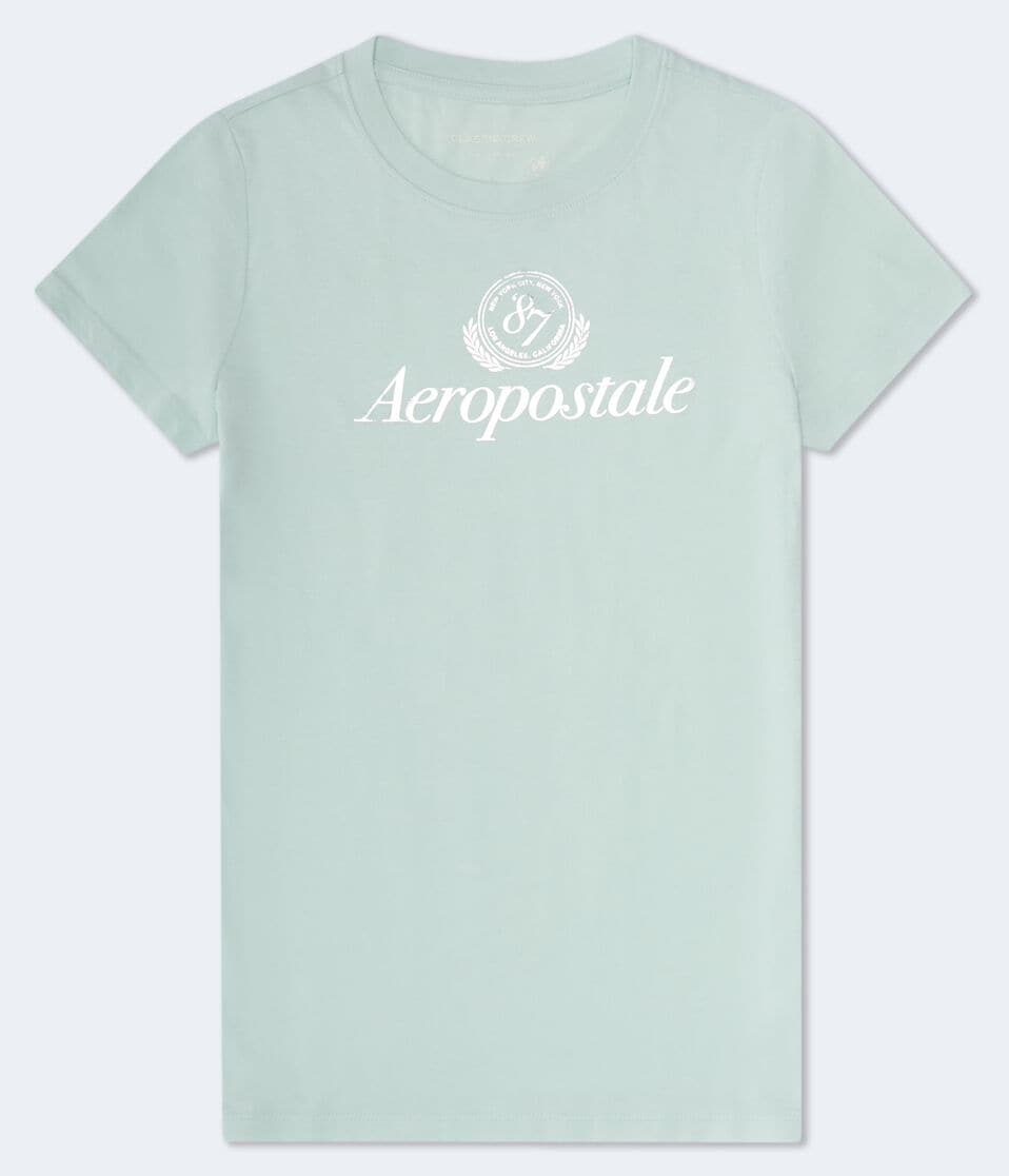 aéropostale Aeropostale 87 Foil Graphic Tee mint glow