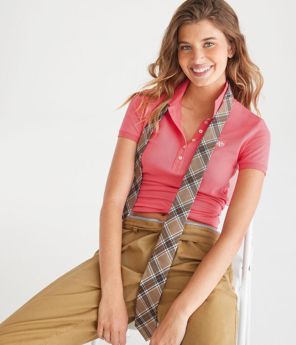 Aéropostale A87 Piqué Polo Cali Rose