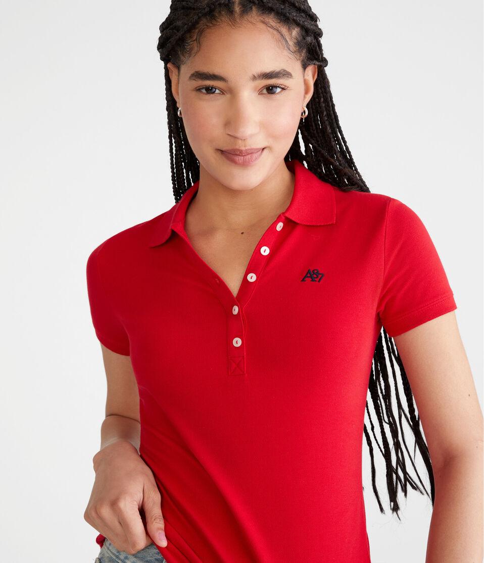 Aéropostale A87 Piqué Polo Classic Red