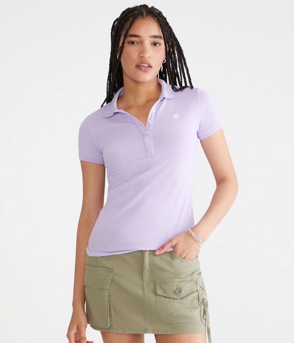 Aéropostale A87 Piqué Polo Neon