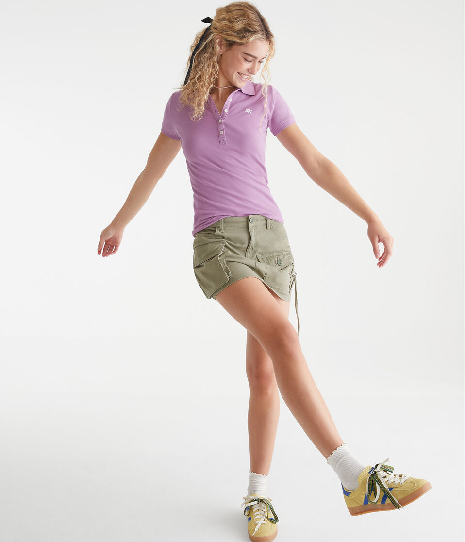 Aéropostale A87 Piqué Polo Plum