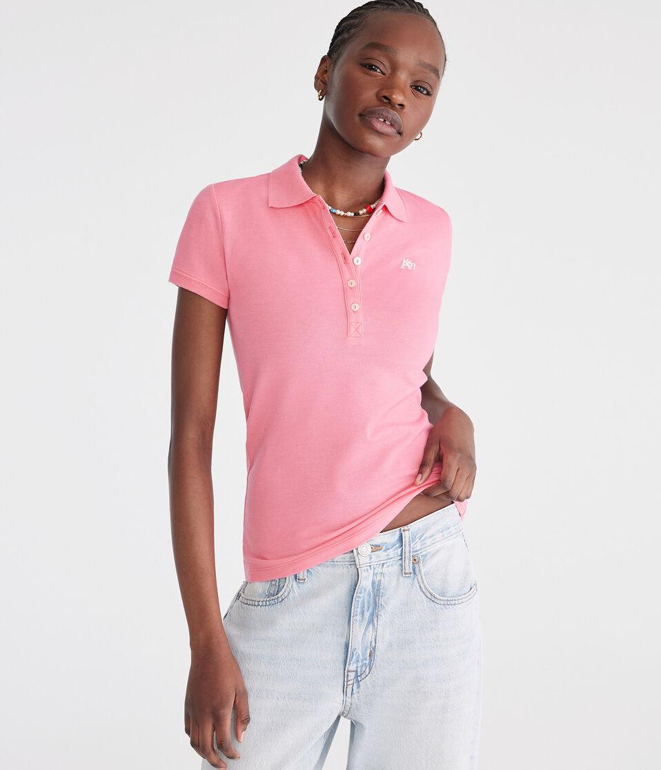 aéropostale A87 Piqué Polo rose dawn