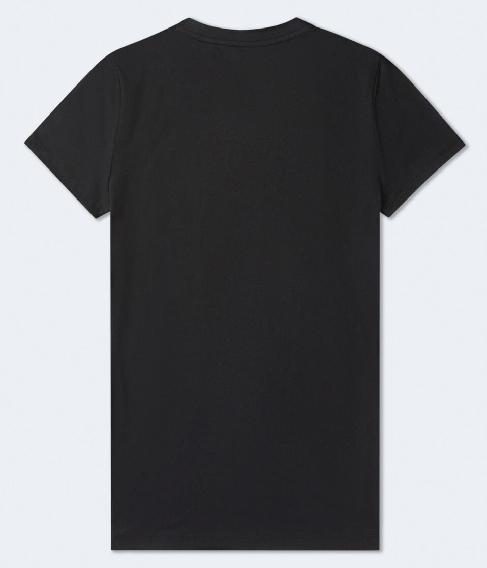 Aéropostale Aero 87 Appliqué Graphic Tee Black Fox
