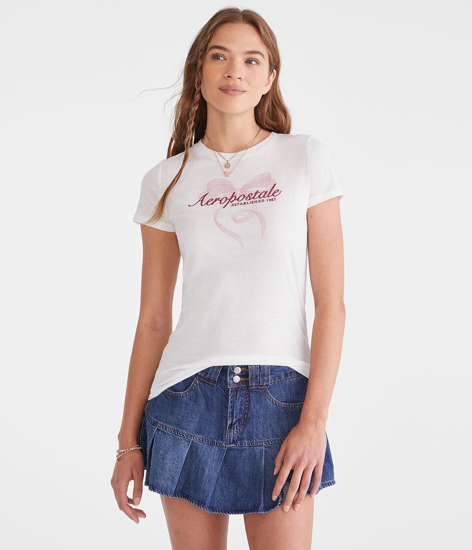 aéropostale Aeropostale Bow Graphic Tee bleach