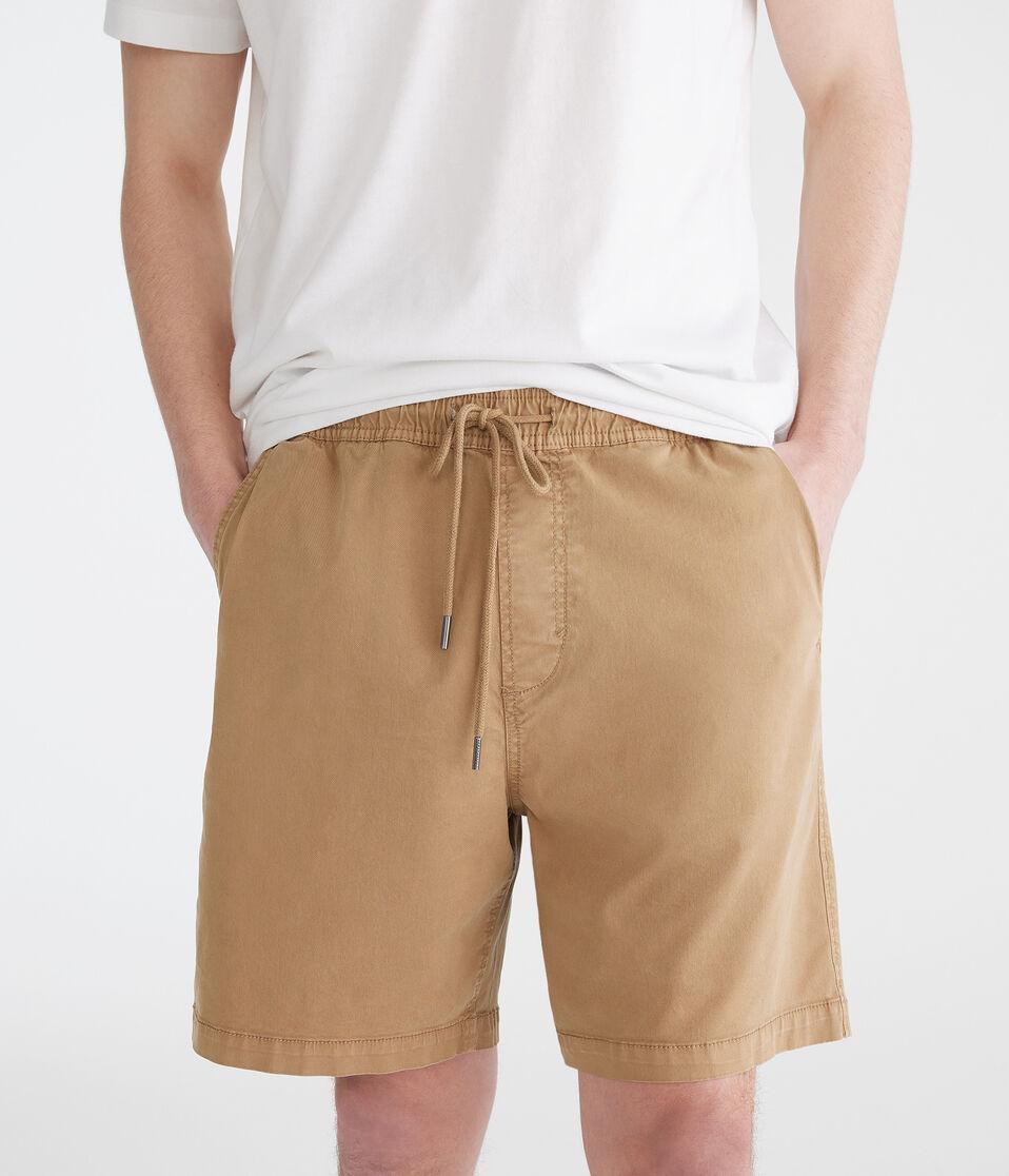 aéropostale All Day Jogger Shorts 7" toasted almond