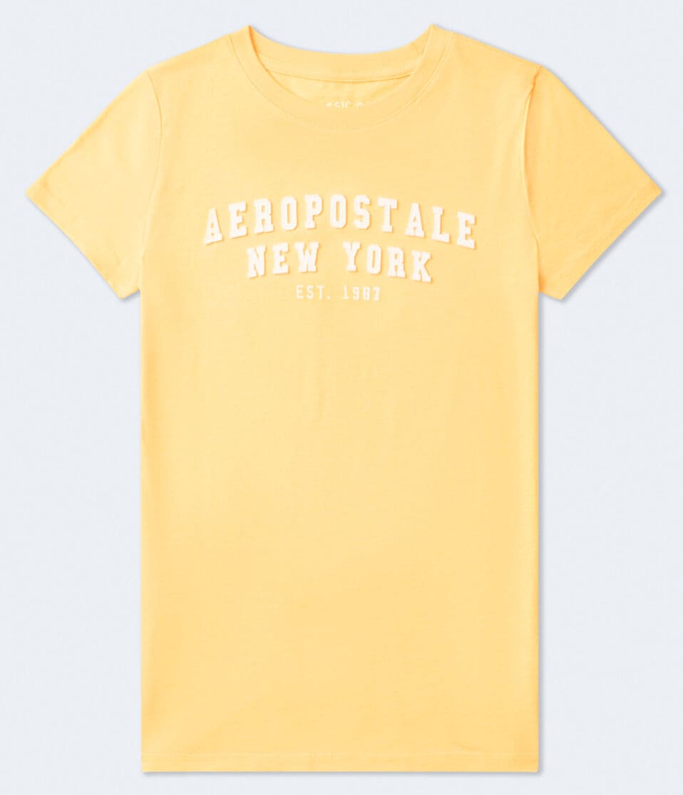 aéropostale Aeropostale Arch Appliqué Graphic Tee dark yellow