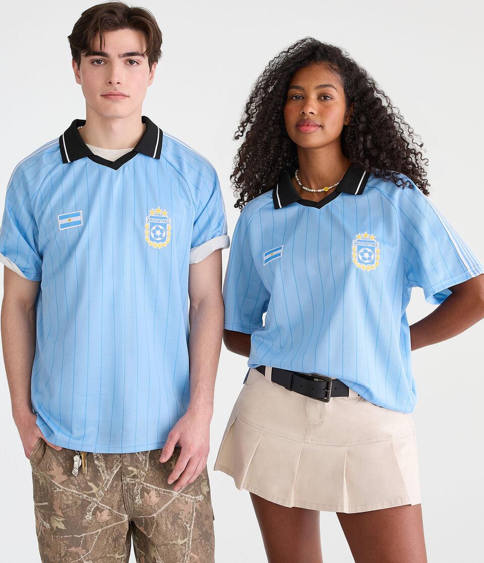 Aéropostale Argentina Soccer Top Blue