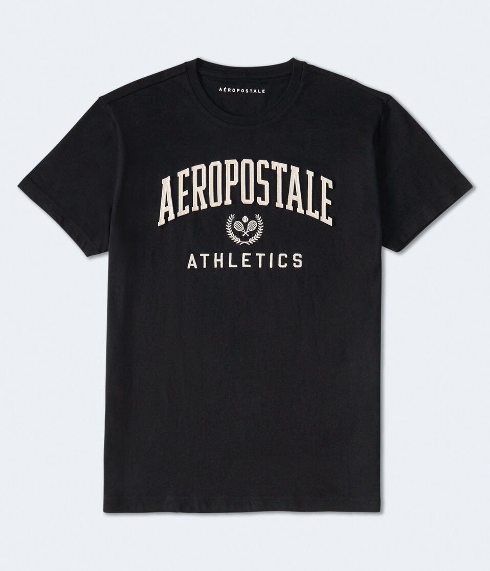 aéropostale Aeropostale Athletics Appliqué Graphic Tee black fox