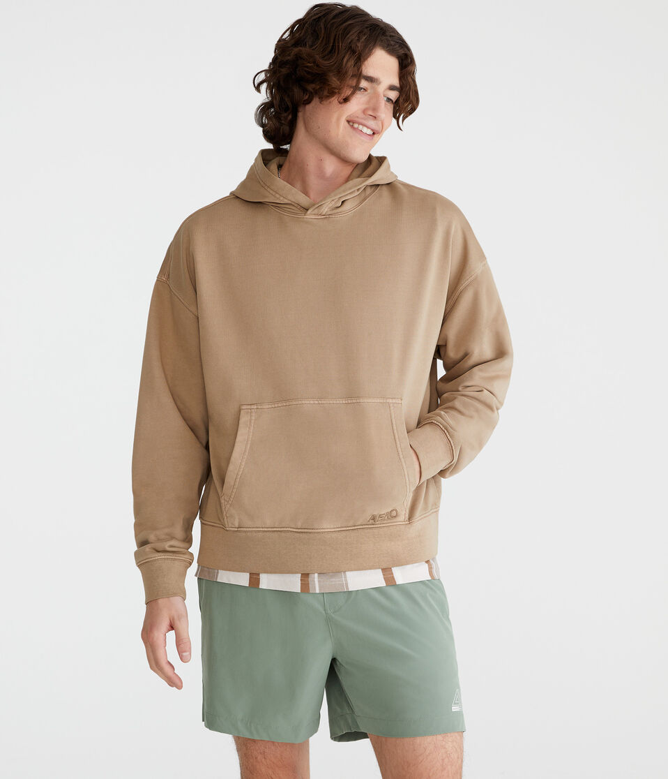 Aéropostale Boxy Pullover Hoodie Camel