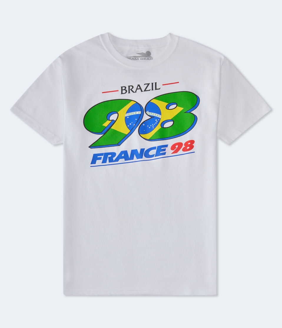 aéropostale Brazil 98 Relaxed Graphic Tee white