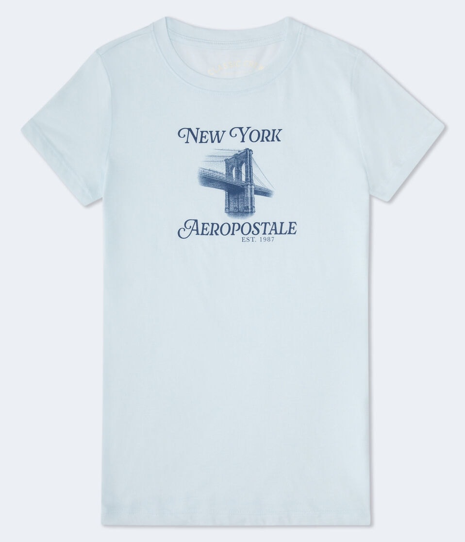aéropostale Aeropostale Brooklyn Bridge Graphic Tee cascade coast