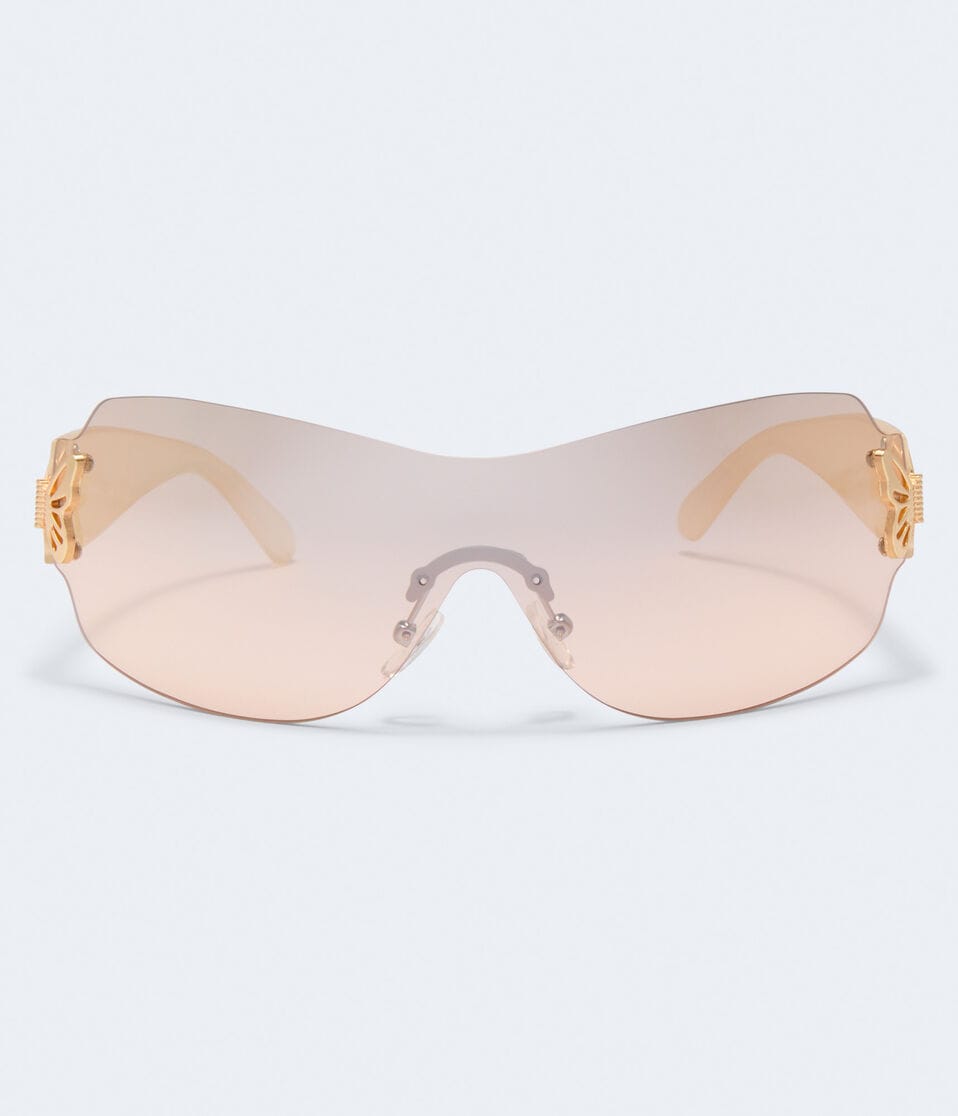 Aéropostale Butterfly Shield Sunglasses Beige