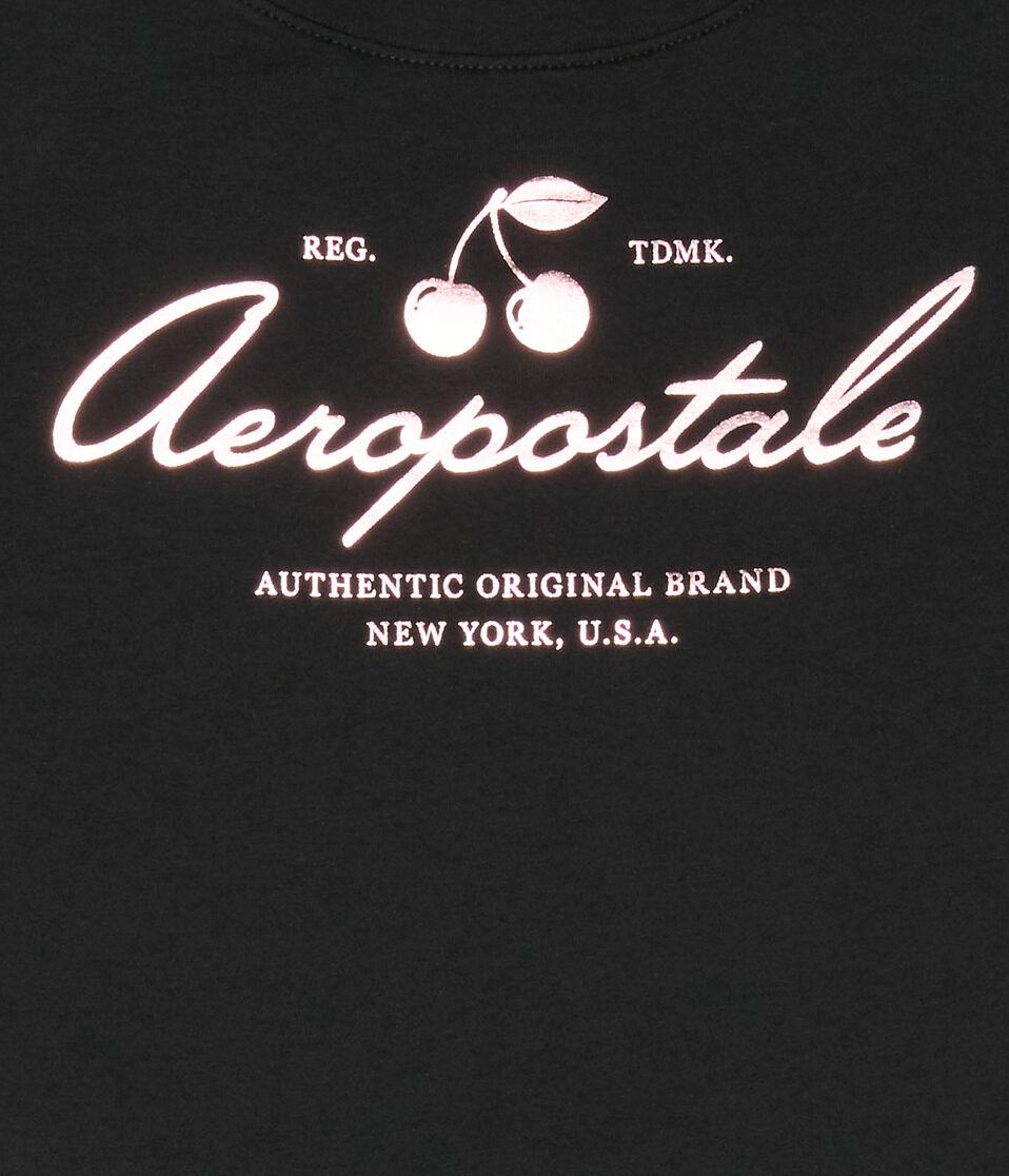 Aéropostale Aeropostale Cherries Foil Graphic Tee Black Fox