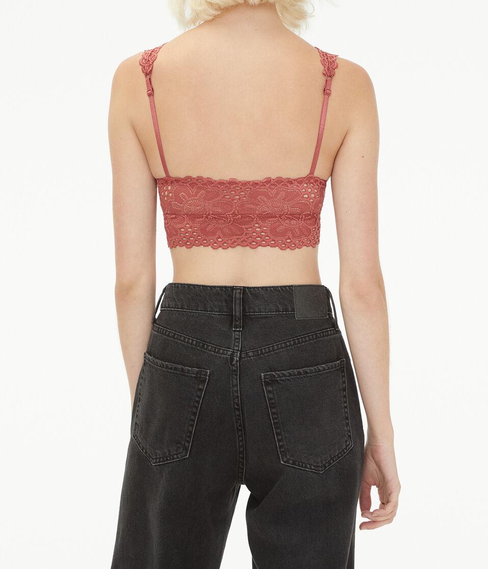 Aéropostale Classic Lace Bralette Terra Pink