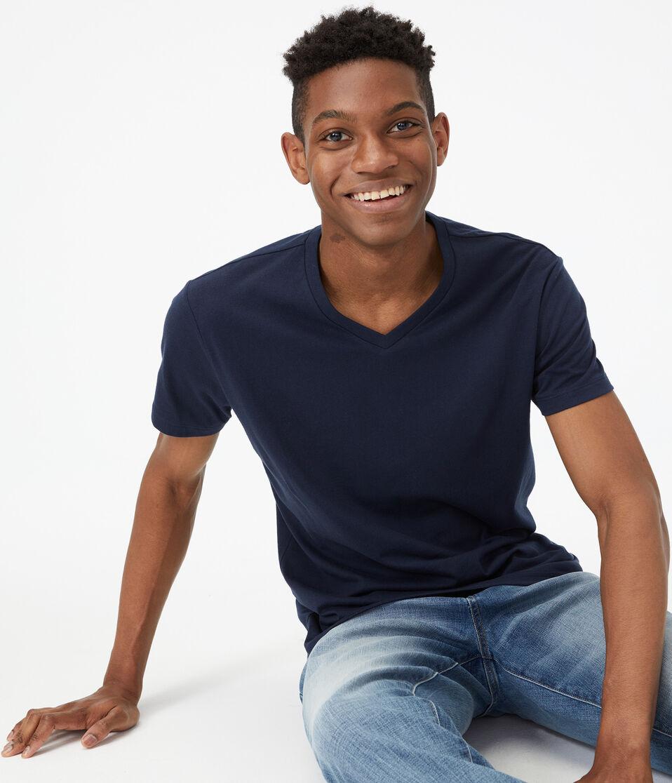 Aéropostale Classic V-Neck Tee Classic Navy