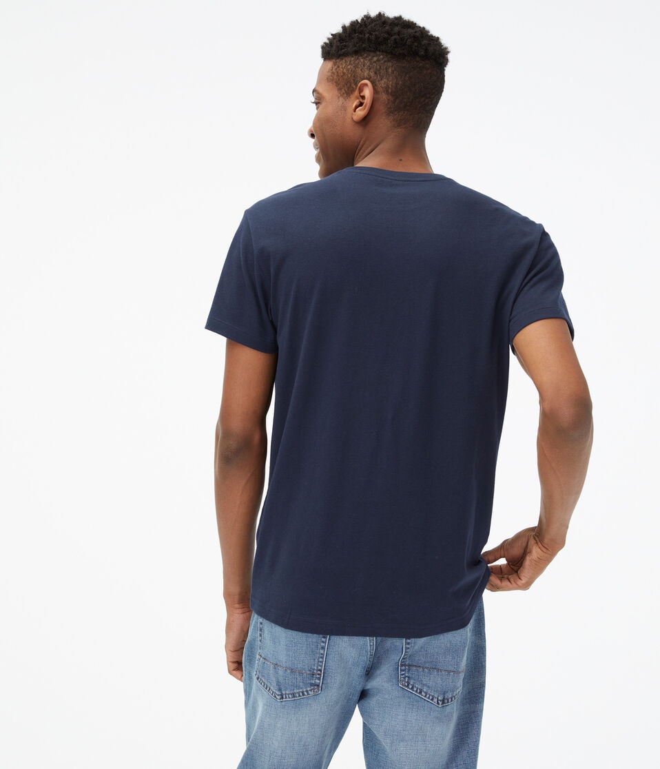 Aéropostale Classic V-Neck Tee Classic Navy