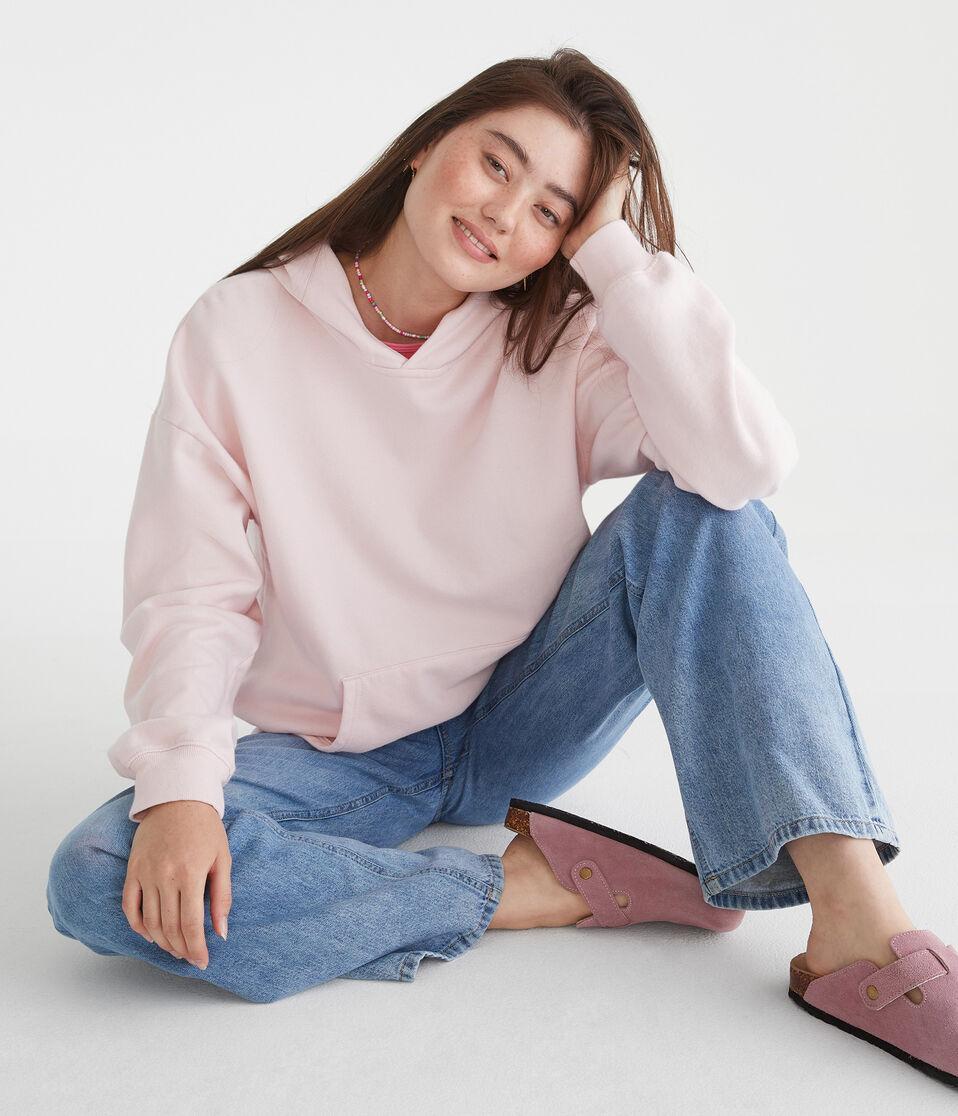 Aéropostale Cloud Soft Pullover Hoodie Peach Whip