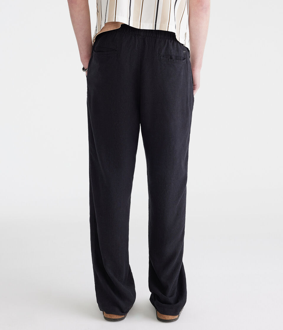 Aéropostale Drawstring Linen Pants Hematite