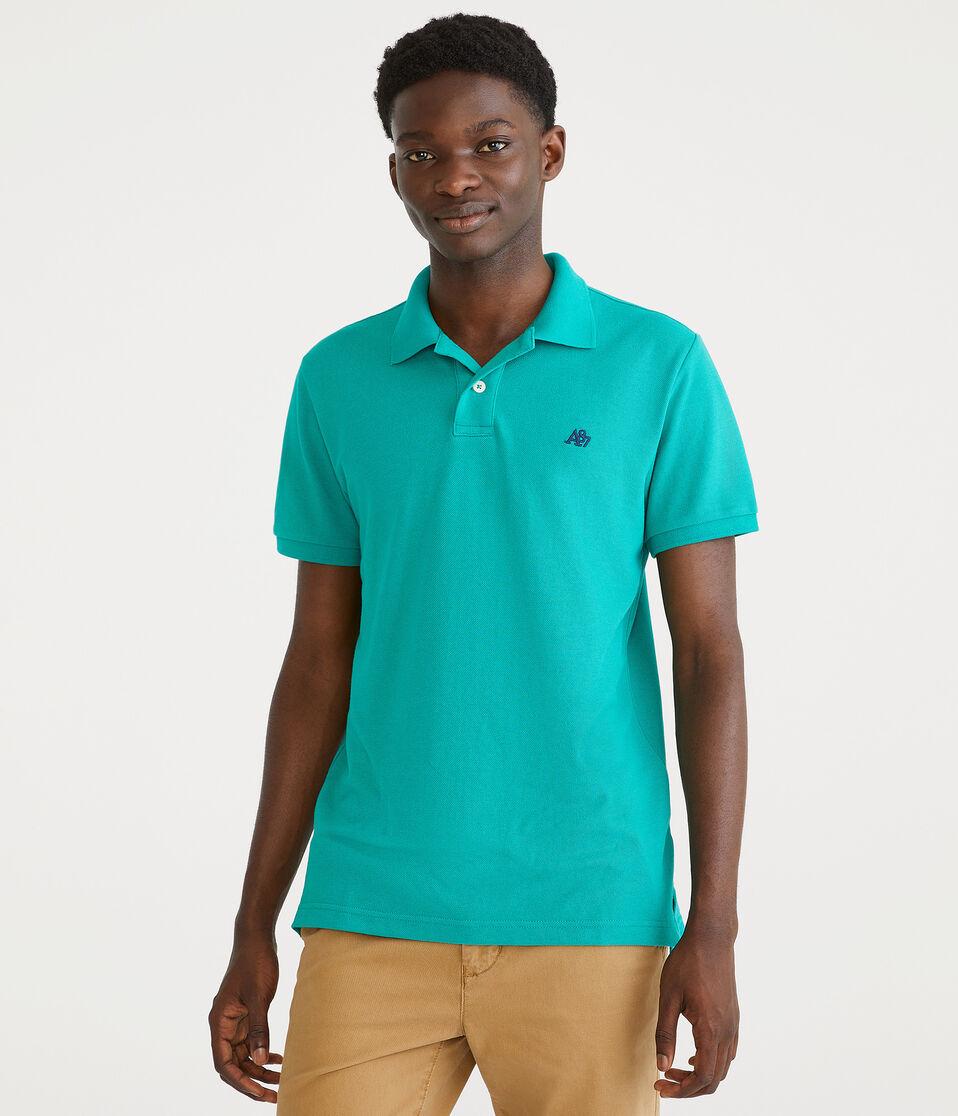 Aéropostale Eco A87 Logo Piqué Polo Green