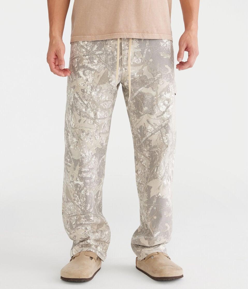 Aéropostale Forest Camo Carpenter Pants Beige