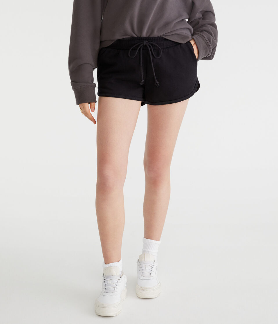 Aéropostale High-Rise Dolphin Shorts Black Fox