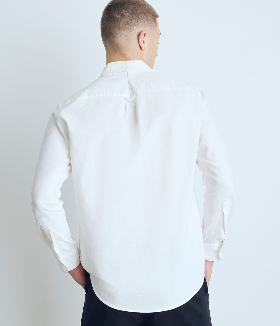 Aéropostale Long Sleeve Oxford Shirt Bleach
