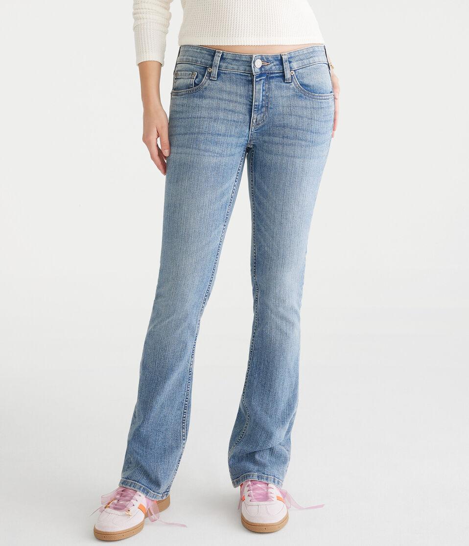 Aéropostale Low-Rise Mini Boot Jean Medium Wash