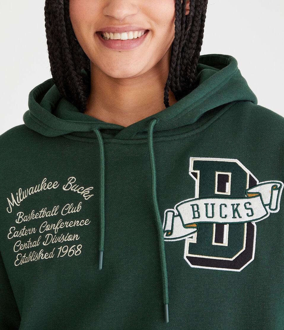 Aéropostale Milwaukee Bucks Pullover Hoodie Green