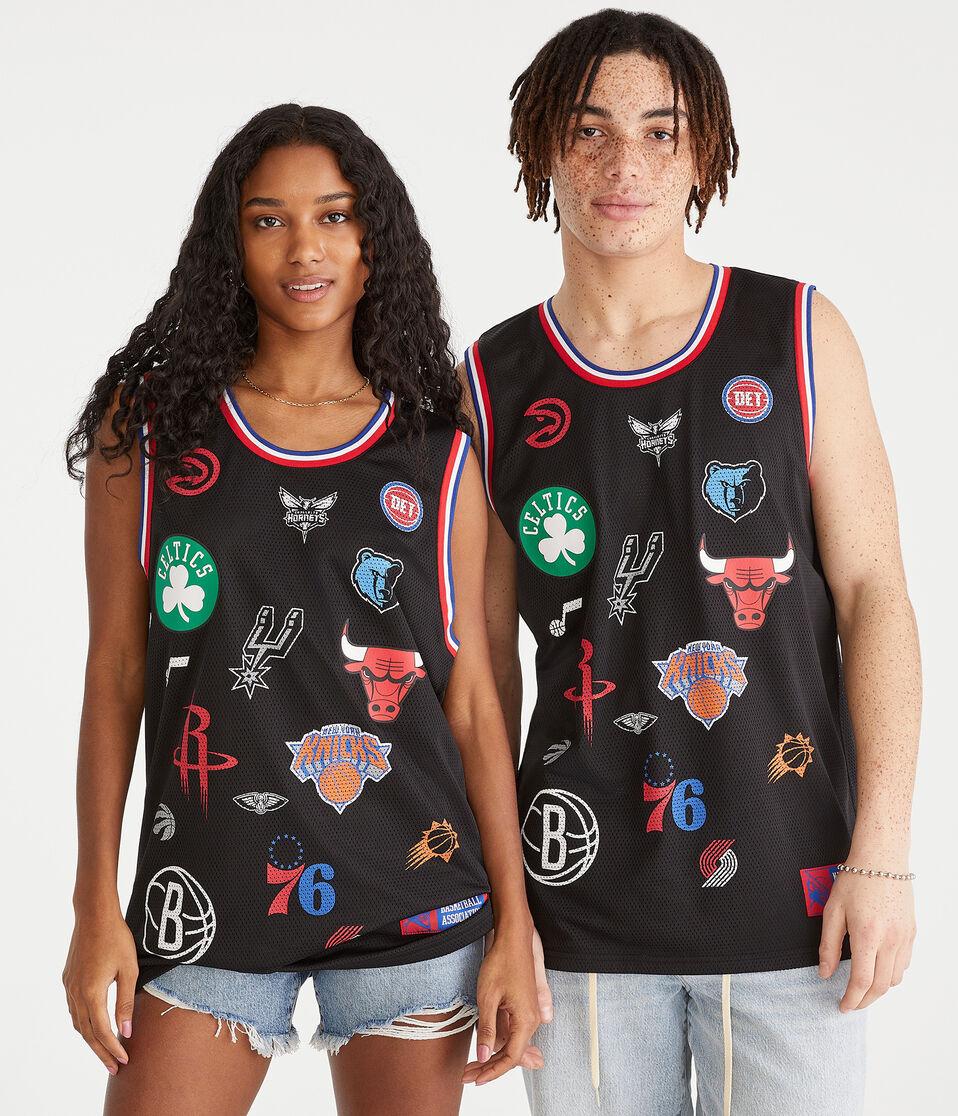 Aéropostale NBA Team Logos Mesh Tank Black Fox