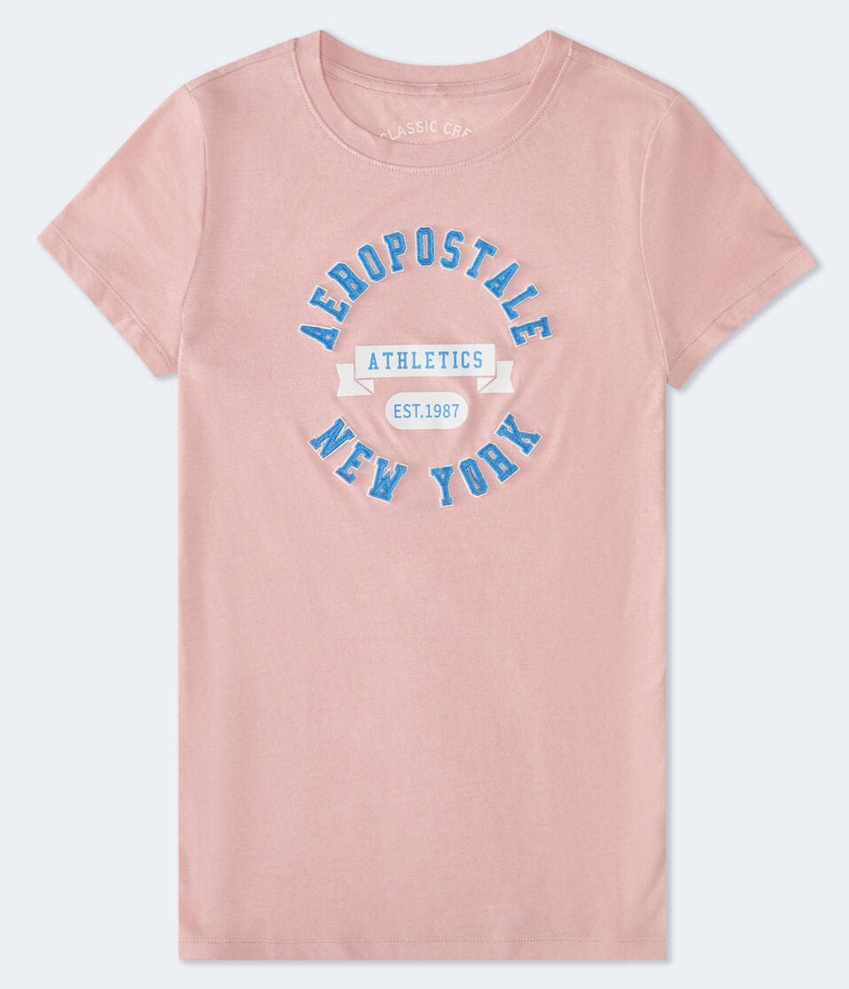 aéropostale Aeropostale New York Appliqué Graphic Tee pink magnolia