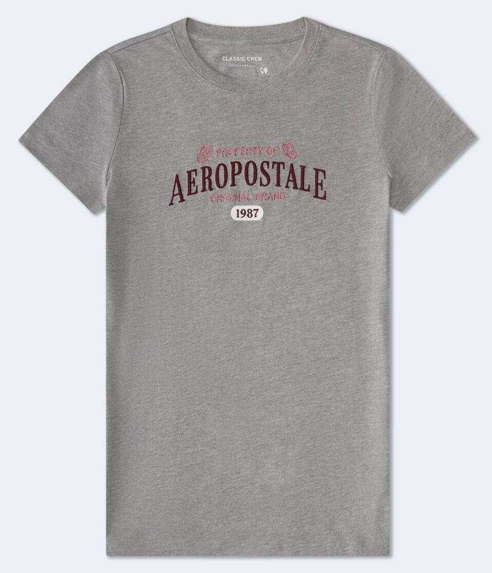 aéropostale Aeropostale Original Brand Graphic Tee med hthr grey