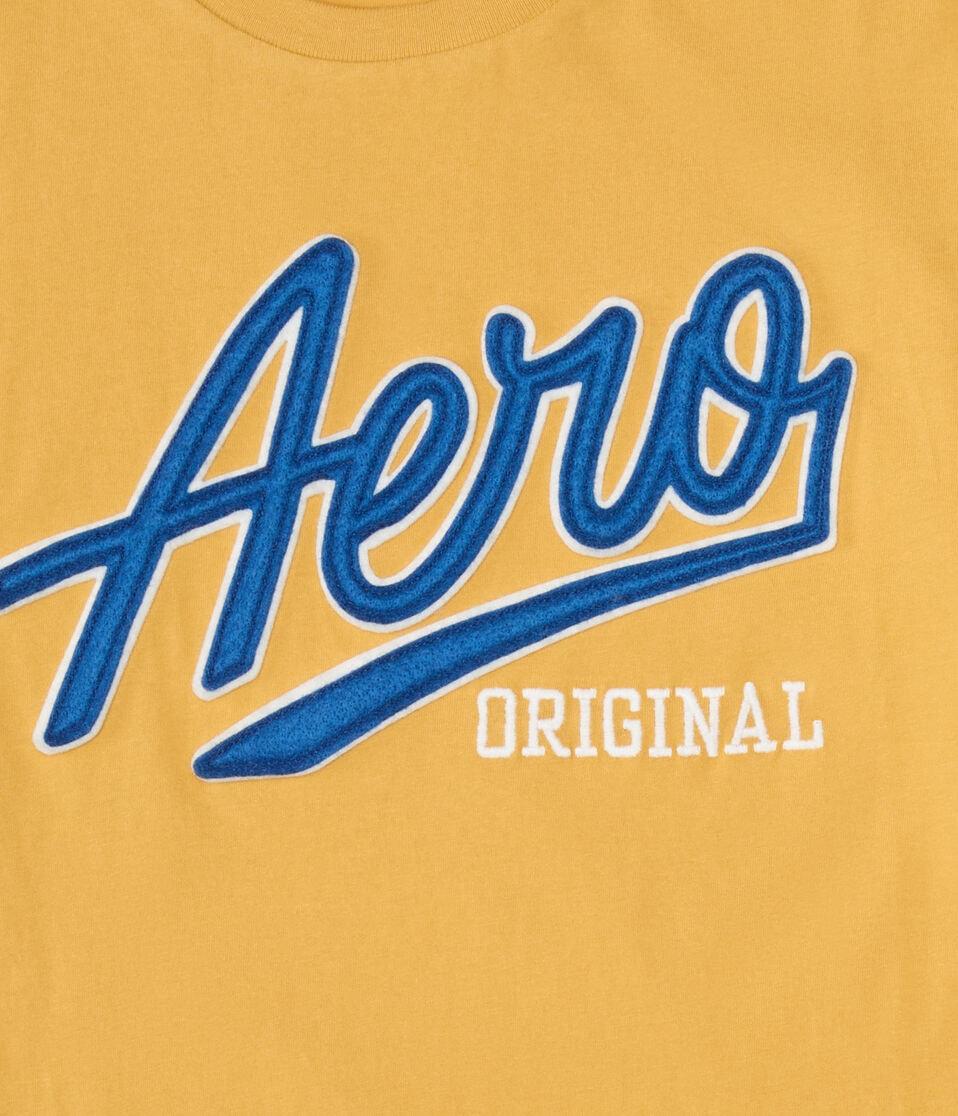 Aéropostale Aeropostale Original Script Appliqué Graphic Tee Mecca Gold