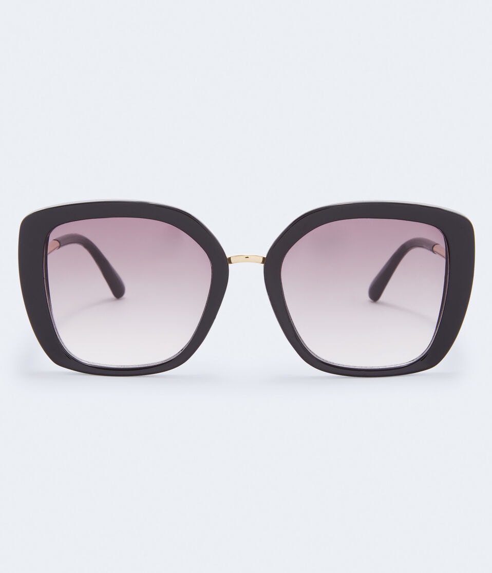 aéropostale Oversized Cateye Sunglasses black