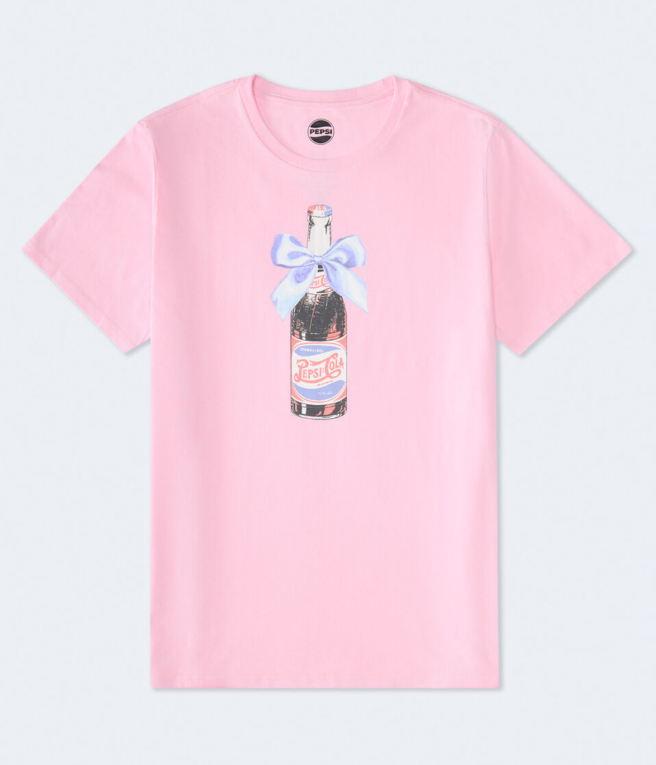 aéropostale Pepsi Bow Oversized Graphic Tee pink