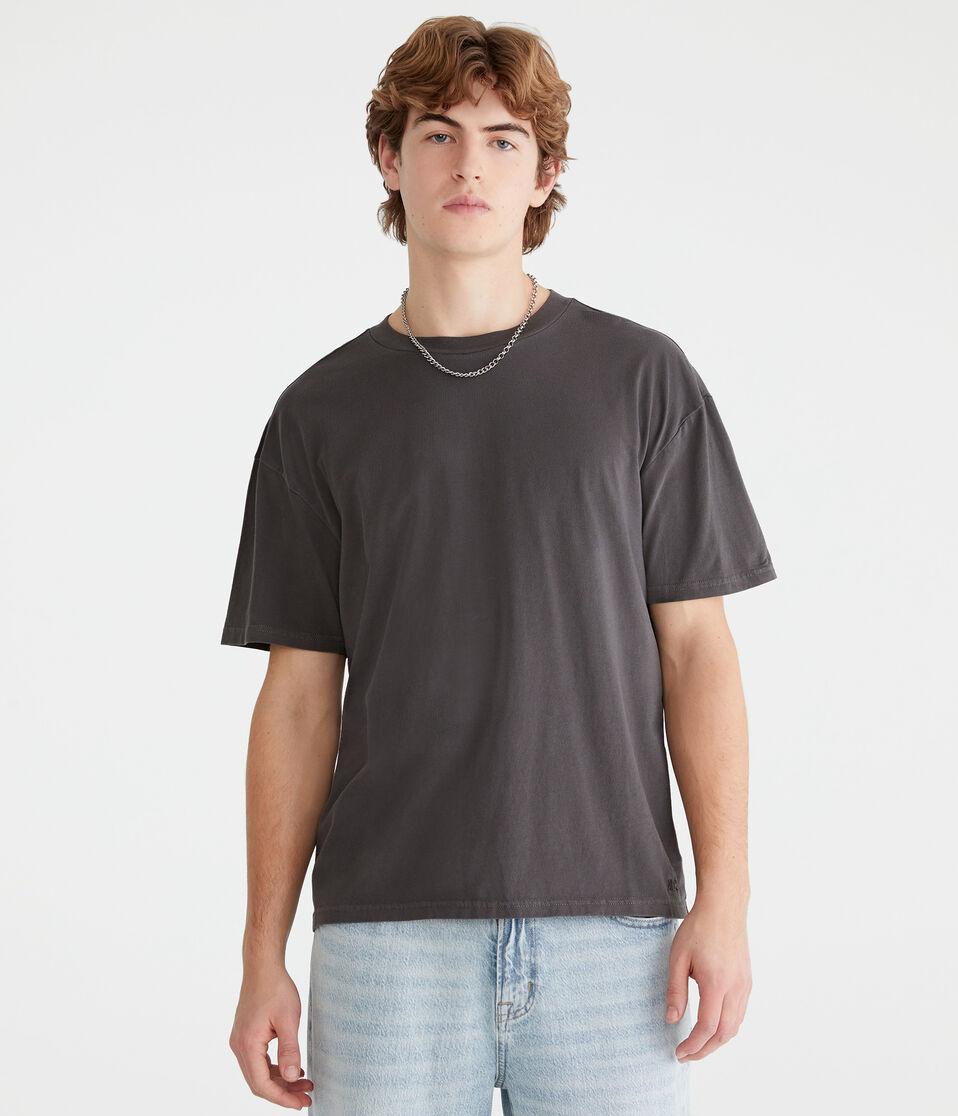 Aéropostale Relaxed Fit Crew Tee Whale Grey