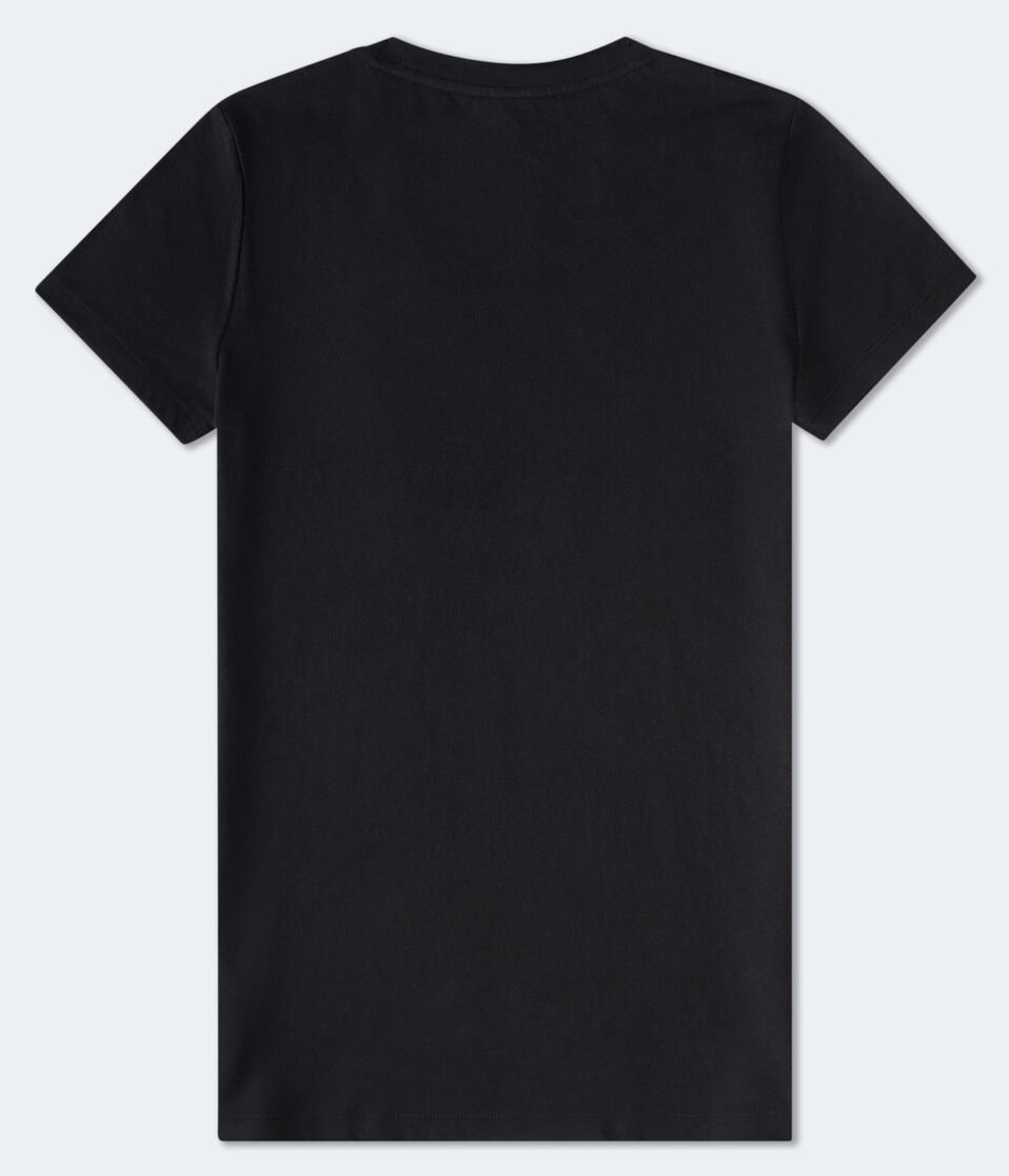 Aéropostale Aeropostale Rose Appliqué Graphic Tee Black Fox