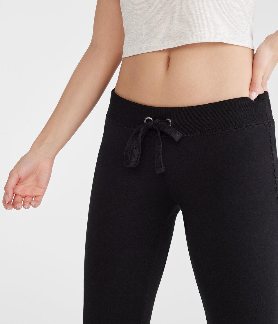 Aéropostale Solid Fit & Flare Sweatpants Black Fox