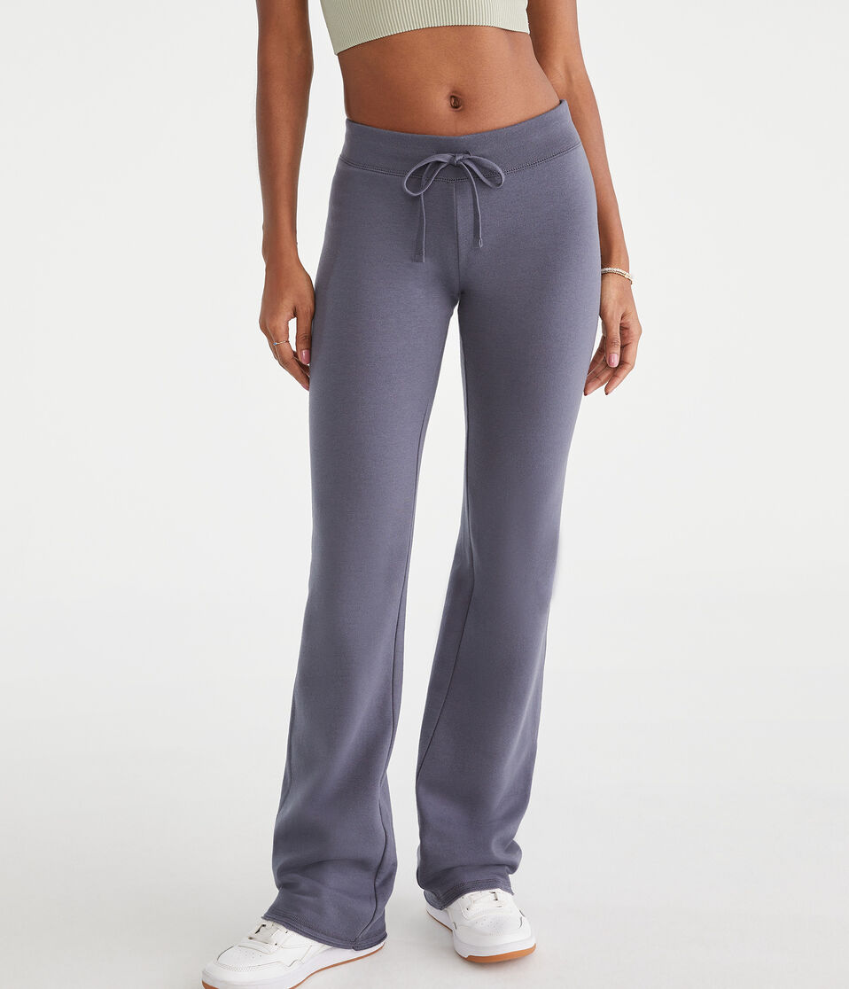 Aéropostale Solid Fit & Flare Sweatpants Pavement