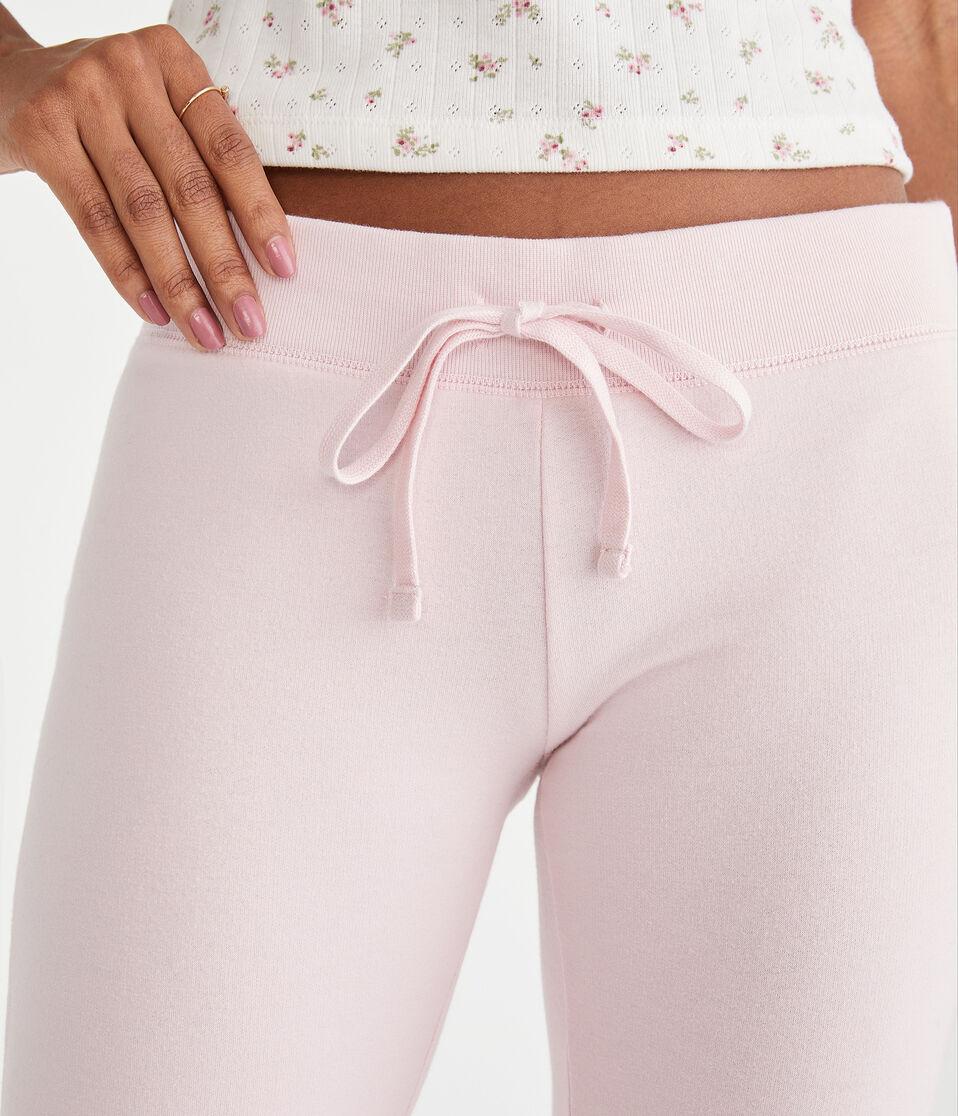 Aéropostale Solid Fit & Flare Sweatpants Peach Whip