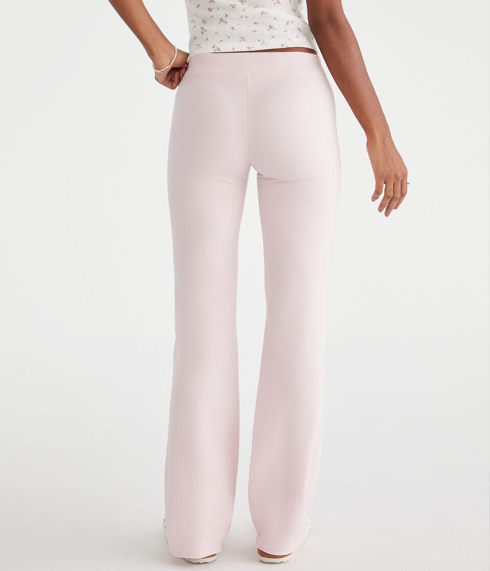 Aéropostale Solid Fit & Flare Sweatpants Peach Whip