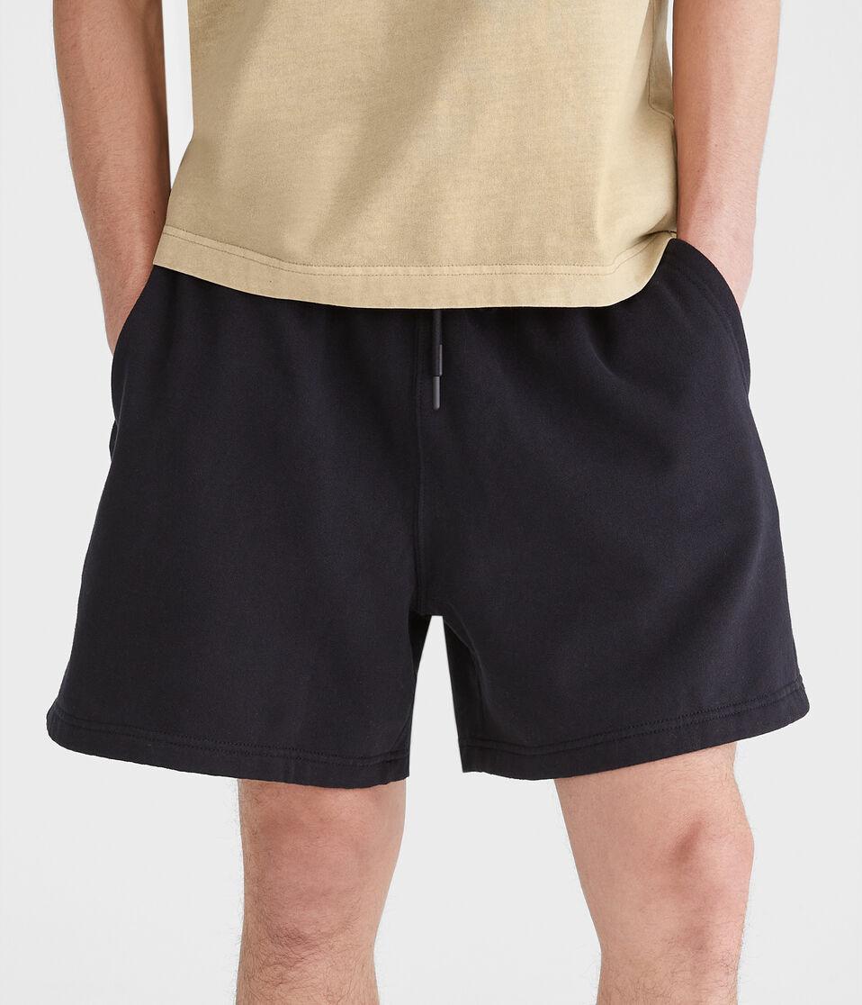Aéropostale Solid Fleece Shorts 5.5" Black Fox