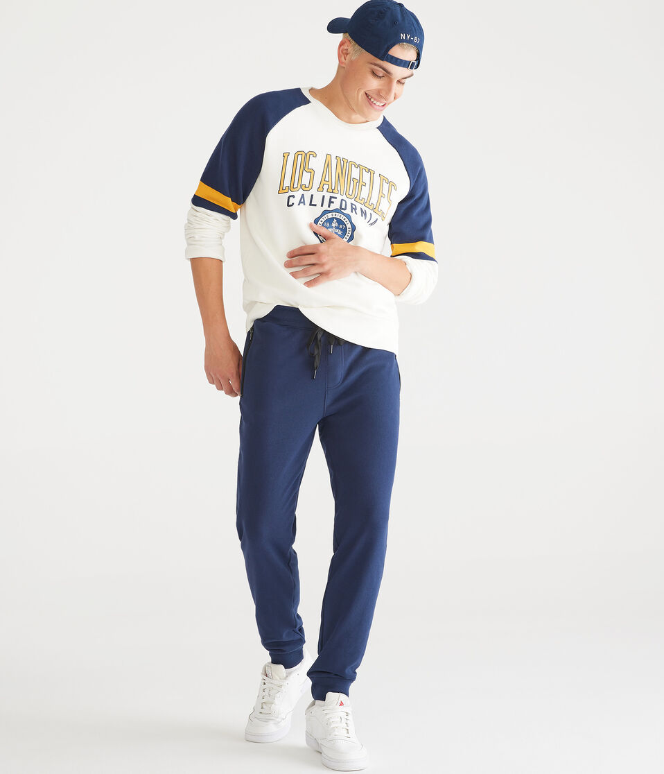 aéropostale Solid Jogger Sweatpants cadet navy