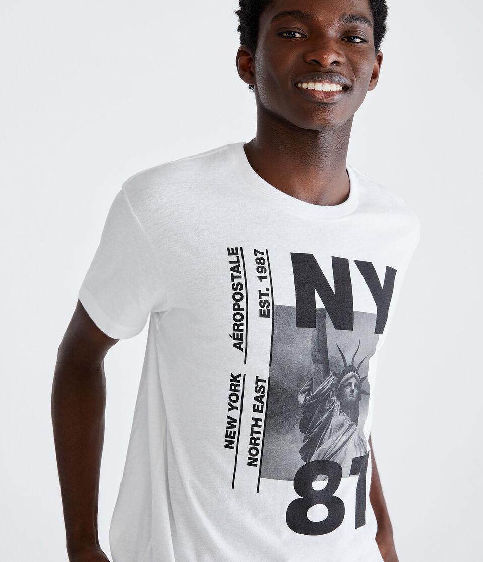 Aéropostale Statue Of Liberty Graphic Tee Bleach