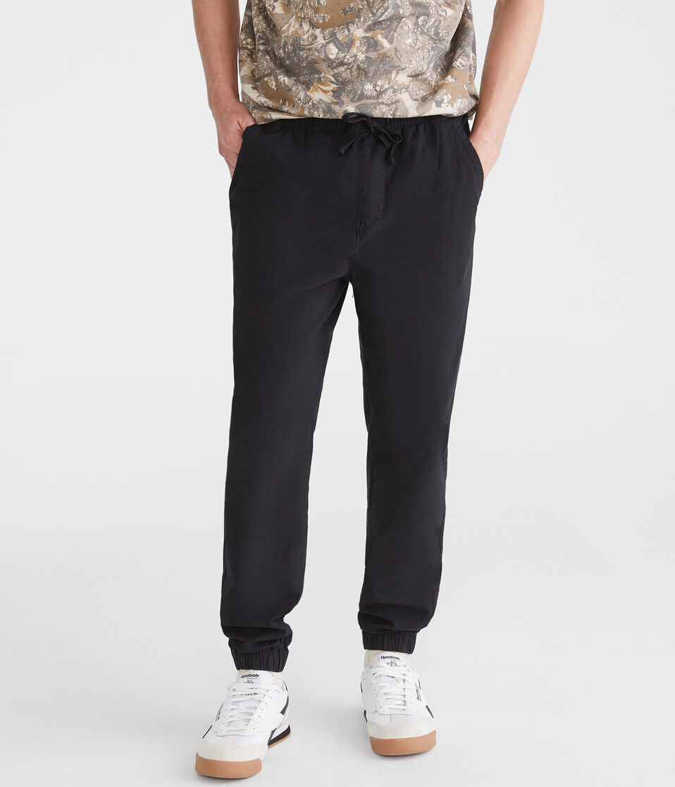 Aéropostale Stretch Twill Joggers Black Fox