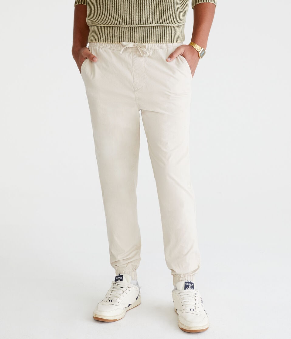 Aéropostale Stretch Twill Joggers Frost Grey
